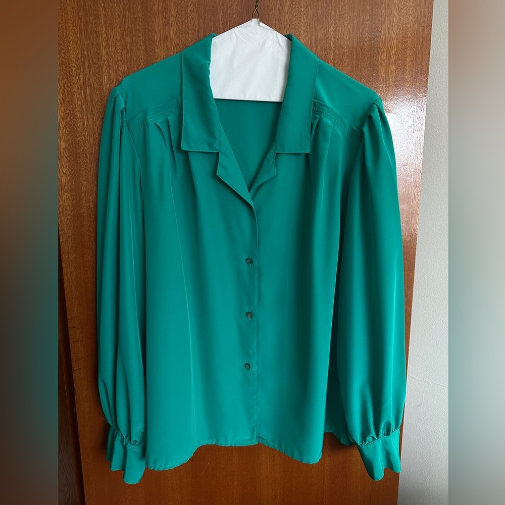 Elegant Teal Women's Blouse